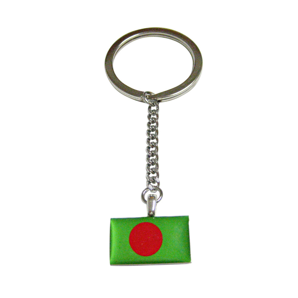 Bangladesh Flag Pendant Keychain